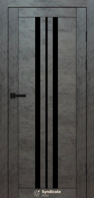SD-PVC-107 Бетон темний скло BLK